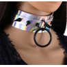 Joy Jewels Collier à pointes Strobo Laser Argenté-Noir